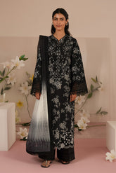 Lupine | 3PC Unstitched Suit Embroidered Lawn Floral Charm By Afrozeh